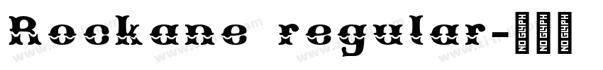 Rockane regular字体转换